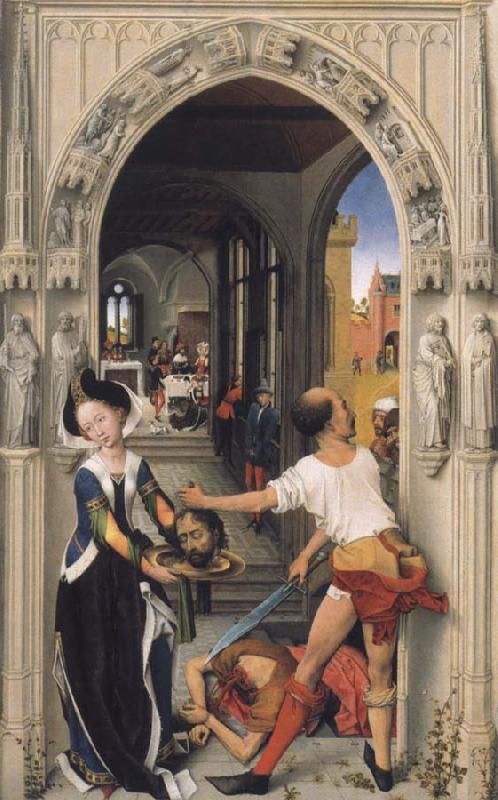 Rogier van der Weyden Museums Gemaldegalerie national Rogier van the Weyden the decapitation the Taufers oil painting image